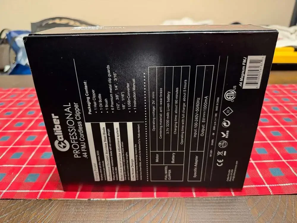 Caliber .44 Magnum FMJ Professional Cordless Hair Clipper